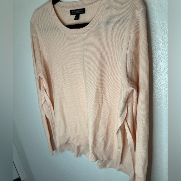 Banana Republic Pima Cotton Cashmere Pink Soft Long Sleeved Shirt Size Large - Picture 4 of 7